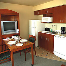 First Cabin Club — Kitchen and Dining Area
