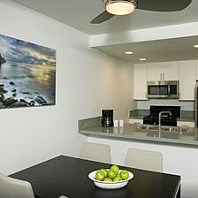 Oceanside Marina Suites — Kitchen and Dining Area
