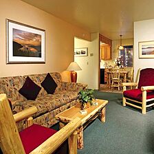 The Lodge at Lake Tahoe &mdash; Sample unit living area