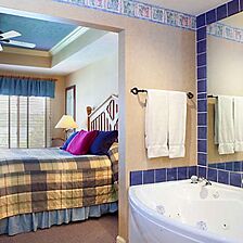 Paradise Point Resort — Bedroom and Bathroom