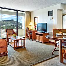Aston Waikiki Sunset — Living Area