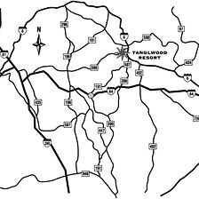 Tanglwood Resort — - Area Map