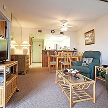 Harder Hall Lakeside Villas — Living Room