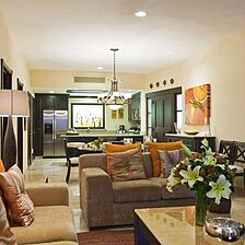Garza Blanca Preserve Resort & Spa — Sample unit living area