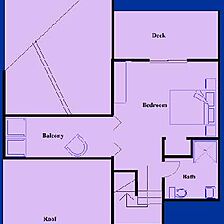 Tanglwood Resort &mdash; - Two Bedroom Second Floor, Floor Plan