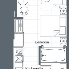 The Westin Lagunamar Ocean Resort Villas & Spa &mdash; Studio Floorplan
