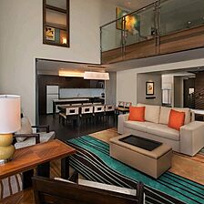 Bay Lake Tower at Disney's Contemporary Resort &mdash; Sample Living Area - 3 bedroom grand villa