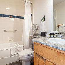 Red Wolf Lakeside Lodge &mdash; Sample Bathroom