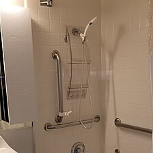 Tamarack Beach Resort — Sample Bathroom