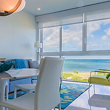 Azure Beach & Blue Residences Aruba — Sample Living Area