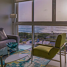 Azure Beach & Blue Residences Aruba — Sample Living Area