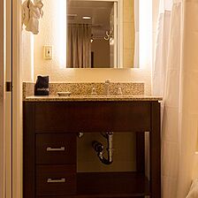 Coronado Beach Resort — Sample Studio Unit Bathroom