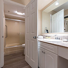 Southern California Beach Club &mdash; Sample Bathroom - 1 bedroom