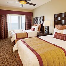Club Wyndham SeaWatch Resort — Sample Presidential Suite Bedroom with two full beds
