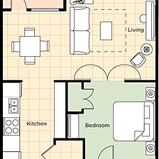 WorldMark Austin — Studio Deluxe Floorplan