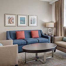 Club Wyndham National Harbor — Sample Living Area (see below for unit-type specific photos)