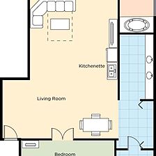 Club Wyndham Orange Tree Golf Resort — 1 Bedroom Floorplan