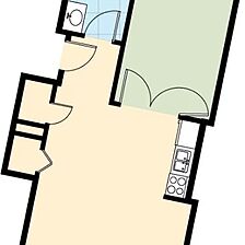 Club Wyndham La Belle Maison — Sample 1 Bedroom Floorplan