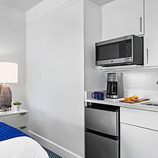 Marriott's Aruba Ocean Club — Sample Studio Guest Room and Kitchenette