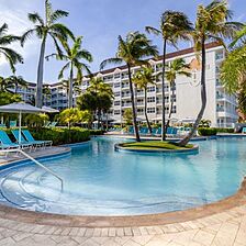 Marriott's Aruba Ocean Club — Pool With Loungers and Umbrellas