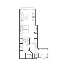 The Westin Kaanapali Ocean Resort Villas — Sample Studio Floorplan