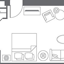 Marriott's BeachPlace Towers — Studio Guest Room Floorplan