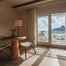 Renaissance Wind Creek Aruba - Ocean Suites — Sample Living Area With Attached Balcony