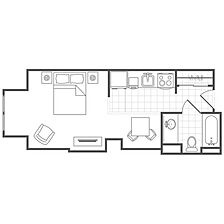 Marriott Grand Residence Club - Lake Tahoe — Studio unit floorplan