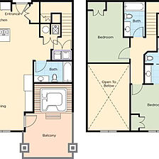 WorldMark Steamboat Springs Resort — Two-bedroom presidential suite floorplan