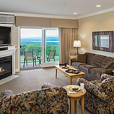 Living room with balcony