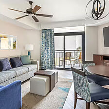 Hilton Grand Vacations at Anderson Ocean Club — Sample living room