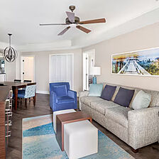 Hilton Grand Vacations at Anderson Ocean Club — Sample living room