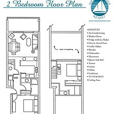 Maui Schooner &mdash; Two-Bedroom with Loft Floorplan