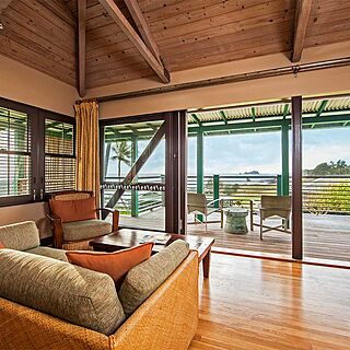 Travaasa Hana — Living Area and Lanai