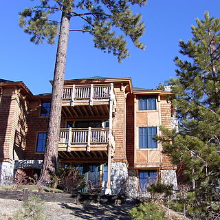 Hyatt High Sierra Lodge — Exterior view with decks.