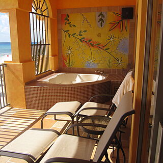 Royal Haciendas — Sample Balcony With Whirlpool Spa