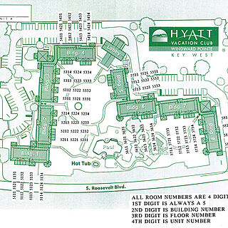Hyatt Windward Pointe Resort &mdash; Sitemap