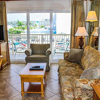 Coral Reef Beach Resort — Sample Living Area