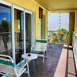 Coral Reef Beach Resort — Sample Balcony