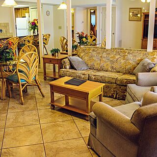 Coral Reef Beach Resort — Sample Living Area