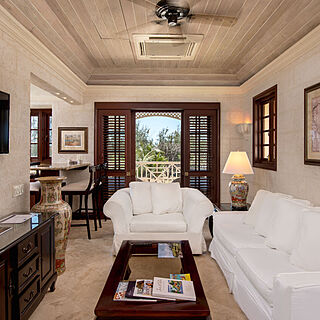 Crane Beach Resort — Sample unit living area