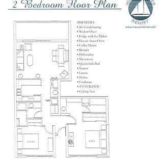 Maui Schooner &mdash; Two-Bedroom Floorplan