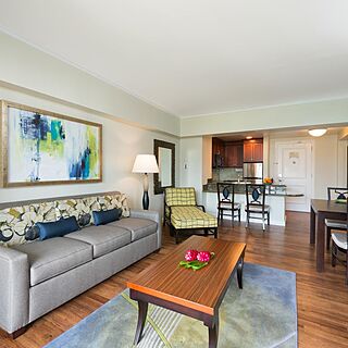 Hilton Grand Vacations at Hilton Hawaiian Village &mdash; Living Area