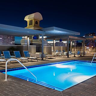 Marriott's Grand Chateau — Pool Area With Loungers and Cabanas