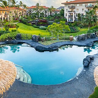Marriott's Waiohai Beach Club — Accessible Pool With Loungers and Umbrellas