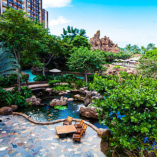 Aulani, a Disney Resort & Spa — Resort Koi Pond and Grounds