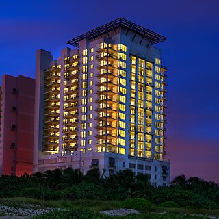 Marriott's Oceana Palms — Resort Exterior at Sunset