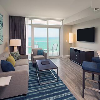 Ocean 22 by Hilton Grand Vacations — Sample Living Area
