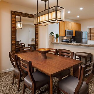 The Westin Mission Hills Villas — Sample Dining area and kitchen in the larger one- and two-bedroom villas