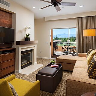 The Westin Mission Hills Villas &mdash; Sample Living area in the larger one- and two-bedroom villas